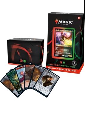 Magic The Gathering Draconic Destruction Commander Deck Red Green 100 Card MTG